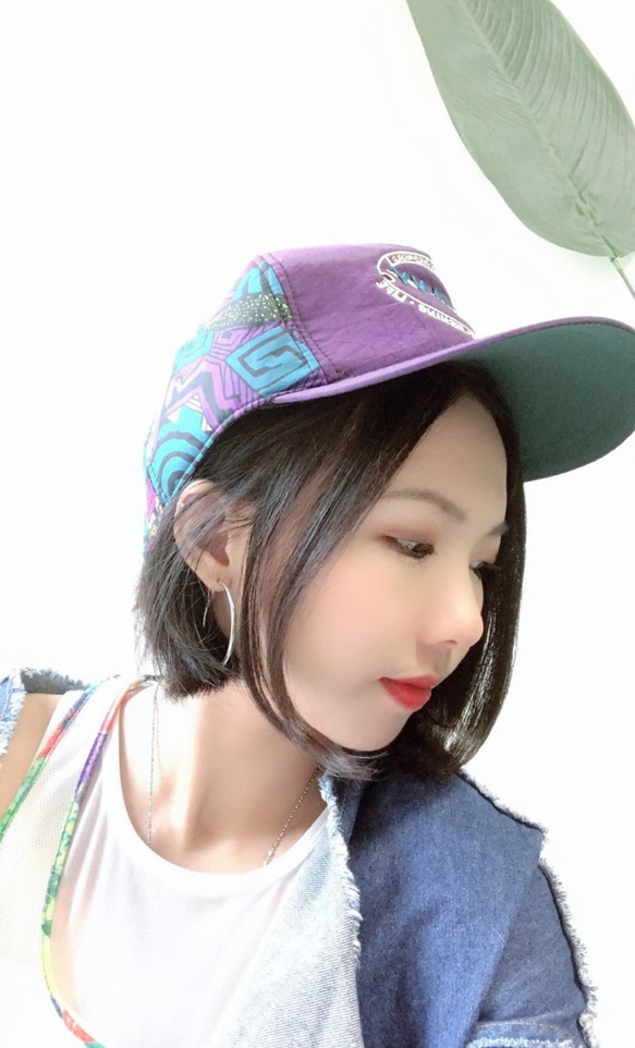 新潟紫圖騰滑板青春紀念日 有耳蓋 古董鴨舌 棒球帽 baseball cap 第10張的照片