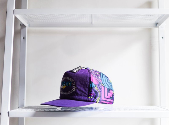 新潟紫圖騰滑板青春紀念日 有耳蓋 古董鴨舌 棒球帽 baseball cap 第3張的照片