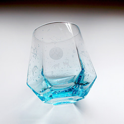 【再販】澄み夜猫のヘキサゴン（水色） 4枚目の画像