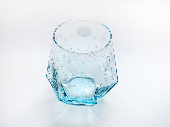 【再販】澄み夜猫のヘキサゴン（水色） 3枚目の画像