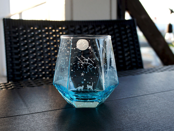 【再販】澄み夜猫のヘキサゴン（水色） 6枚目の画像