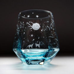 【再販】澄み夜猫のヘキサゴン（水色） 1枚目の画像