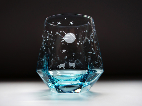 【再販】澄み夜猫のヘキサゴン（水色） 1枚目の画像