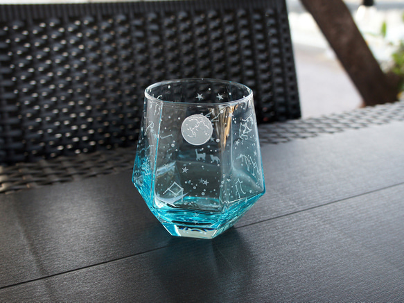 【再販】澄み夜猫のヘキサゴン（水色） 5枚目の画像