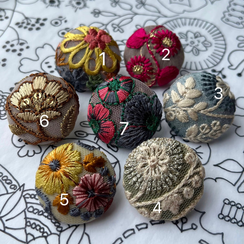 くるみボタンインド刺繍リボン ヘアゴム ヘアゴム ＋labo 通販