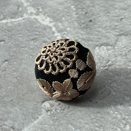 くるみボタン インド刺繍リボン ヘアゴム ヘアゴム ＋labo 通販