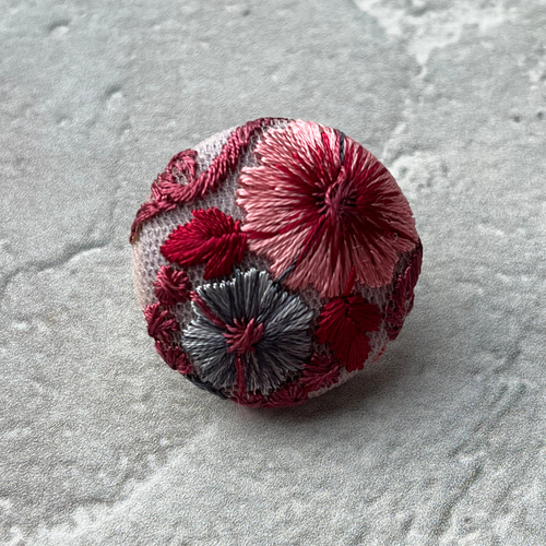 くるみボタン インド刺繍リボン ヘアゴム ヘアゴム ＋labo 通販