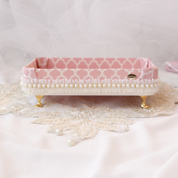 ピンクモロッカン♡ふかふか&猫脚が可愛いお財布のベッド ⋆̥*̥̥⋆̥ 2枚目の画像