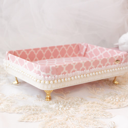 ピンクモロッカン♡ふかふか&猫脚が可愛いお財布のベッド ⋆̥*̥̥⋆̥ 5枚目の画像