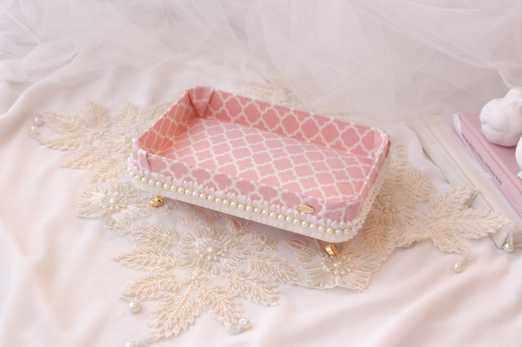 ピンクモロッカン♡ふかふか&猫脚が可愛いお財布のベッド ⋆̥*̥̥⋆̥ 1枚目の画像