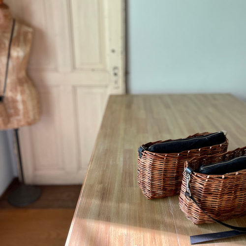 あけびのショルダーバッグ(ポーチ付き) かごバッグ atelier cocon 通販