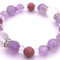 ラベンダーアメジスト カービング ラベンダー アメジスト フラワーカービング(彫刻)約18mm (リング