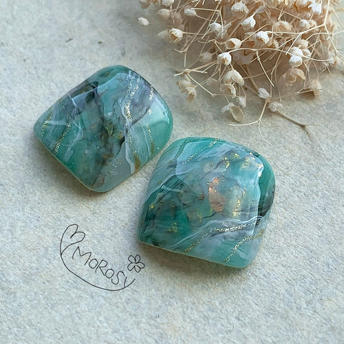 MOROSY☆フット 夏 海 親指 フットネイル ネイルチップ ターコイズ  