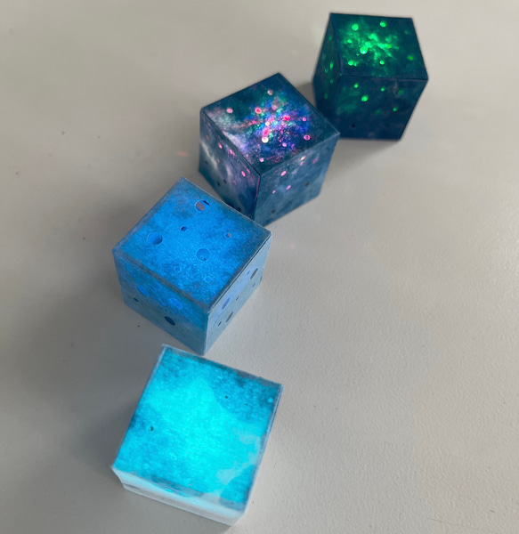 小さな星空(ダイヤモンド）& IceBlueの夜 ＆ Blueの夜 のセット 4枚目の画像