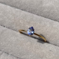 twilight drop ring … Tanzanite 14kgf 7枚目の画像