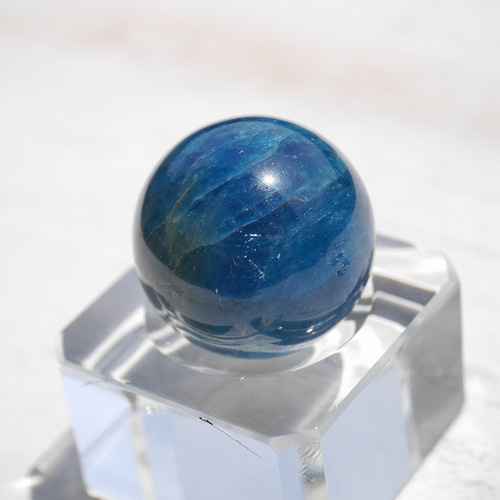 アパタイト サンストーン 共生 スフィア 丸玉 天然石 サンストーン丸玉