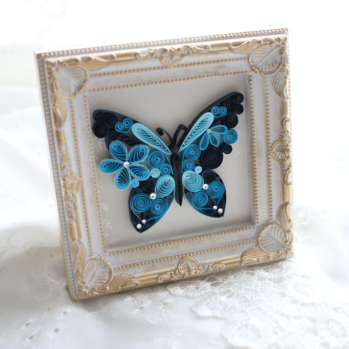 ペーパークイリング＊ワンワンデザインフレーム 4f72bc9f71b2e90fe3b86bd8ef2845