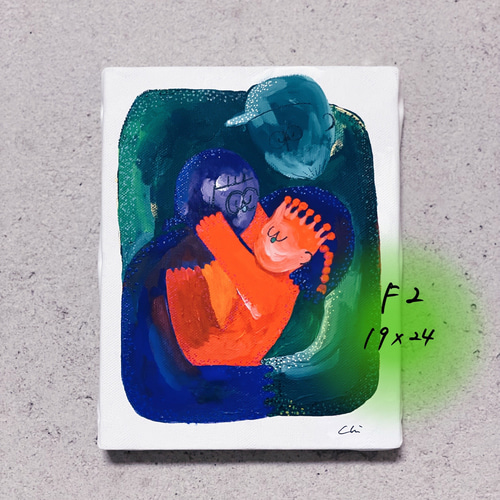 絵画 hope 841 F3 キャンバス原画 貴方の心に寄り添う絵画 アクリル画 風景画 キャンバスF3 原画