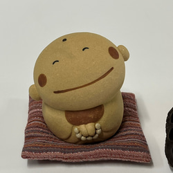 尼瑪里地藏菩薩帶坐墊（極小） O-161 陶瓷/地藏菩薩/地藏菩薩/जिज़ो 第4張的照片