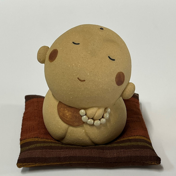 傾斜面 Jizo 帶緩衝墊（非常小） O-162 Ceramic / Jizo / Jizo 第4張的照片