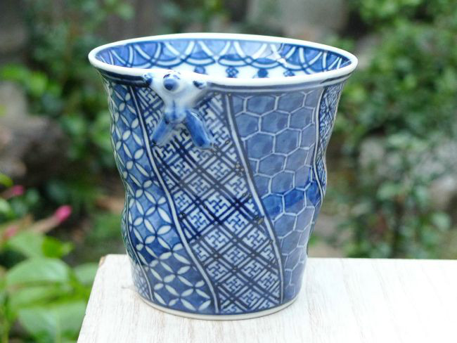 商品番号　4977捻子祥瑞一閑人そばちょこ　秀峰