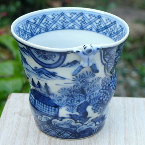 商品番号 4979祥瑞山水一閑人そばちょこ 秀峰 おちょこ・ぐい呑み