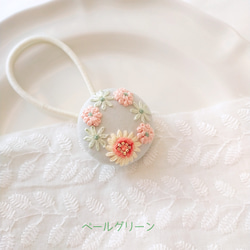 【ドラマ着用】刺繍ヘアゴム(小)『向日葵』 8枚目の画像