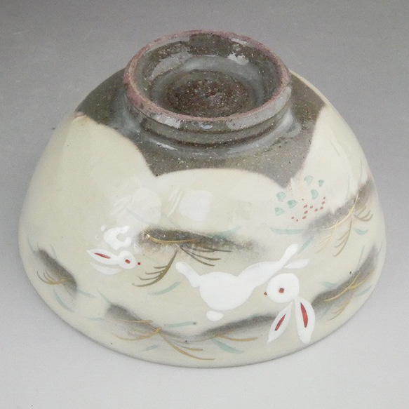うさぎご飯茶碗　花月　小　単品◆商品番号　3838 5枚目の画像