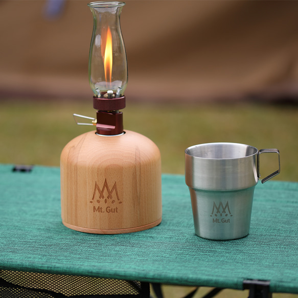 Mt.Gut 木製OD缶カバー Gas Canister Wooden Case (ナチュラル) 1枚目の画像