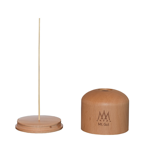 Mt.Gut 木製OD缶カバー Gas Canister Wooden Case (ナチュラル