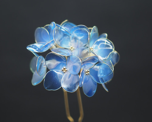 Amazon.co.jp: 髪飾り 浴衣 紫陽花 【夏の和装にあう涼やかな
