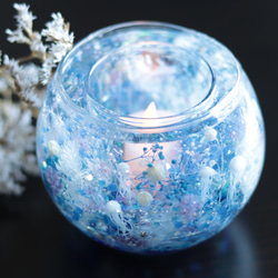 おまけキャンドル&選べるラベル】「海月(クラゲ)と水中花」キャンドル