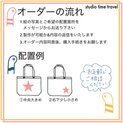 【大きいサイズ】こどもの絵をトートバッグに！アースカラー誕生！ 4枚目の画像