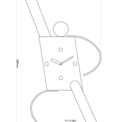 Clockboy ナイトフィーバー　掛け時計　ステンレス 7枚目の画像