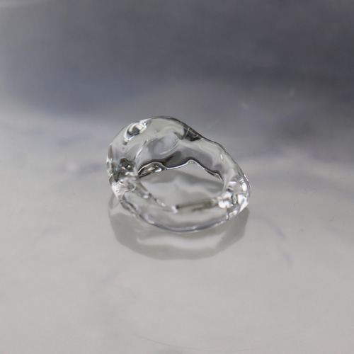【Que Sera, Sera*】ガラスのリング coin- ガラス リング clear glass ring 指輪・リング MATSUKAWA