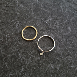 【Combination SET】K10 Basic RING × V RING（Silver925） ≪送料無料≫ 7枚目の画像