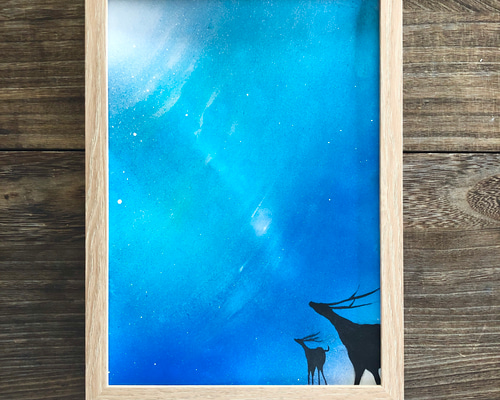 スプレーアート作品『Break the Skyline』A3サイズ原画 スプレーアート作品『Break the Skyline』A3サイズ原画 ○日本