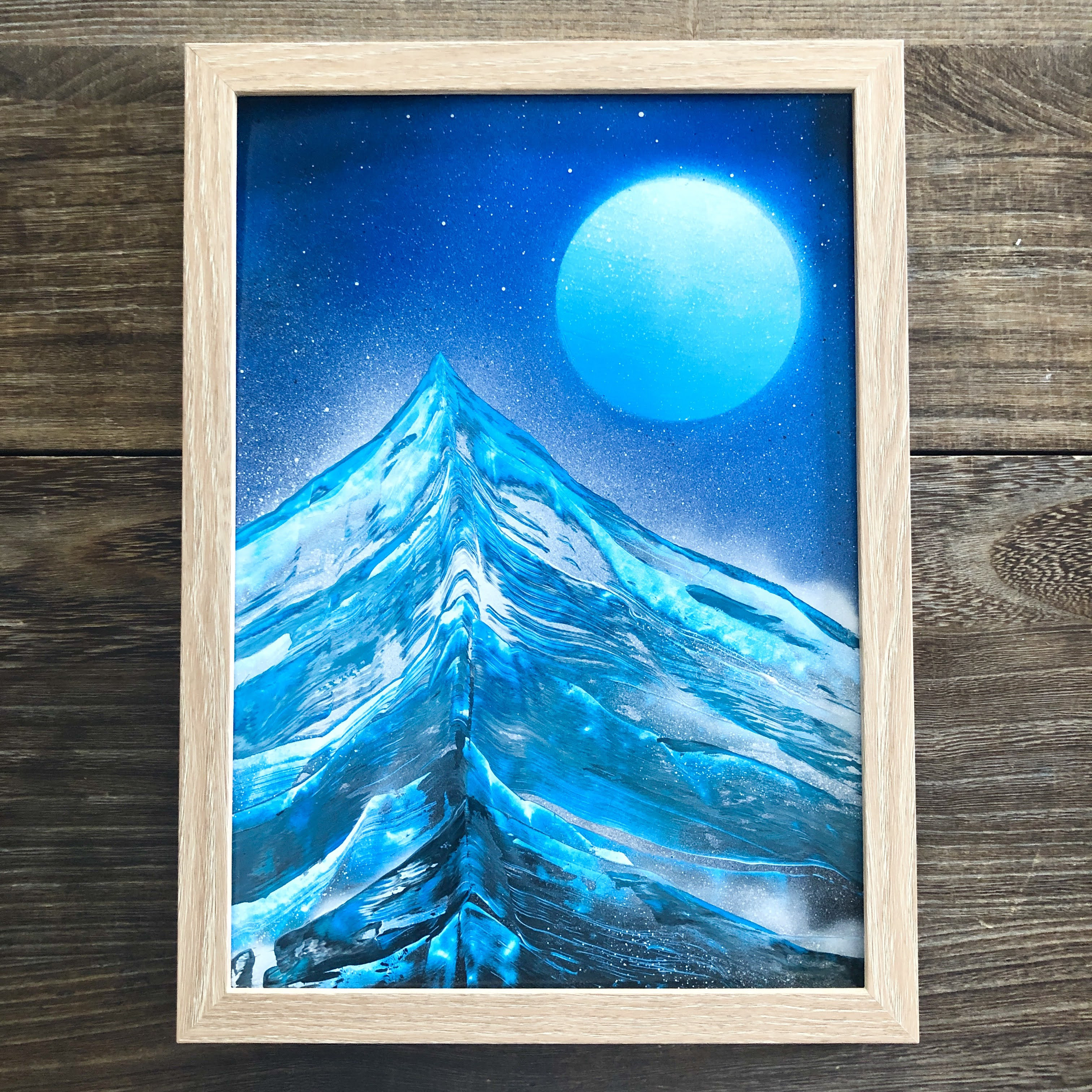 スプレーアート作品『Break Skyline』A3サイズ原画 the