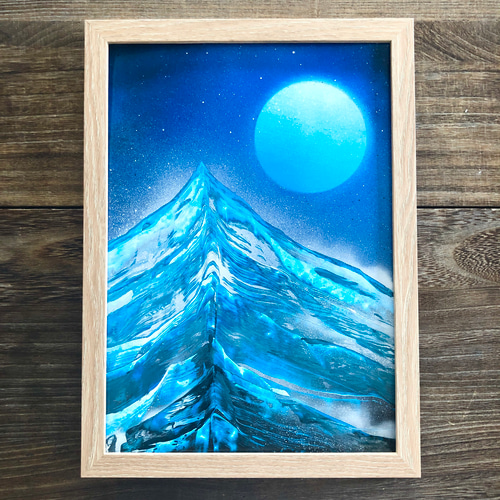 零060】絵画 宇宙 青 空 海 抽象画 原画 インテリア 絵画 零