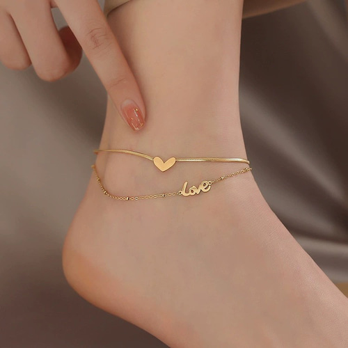 Amazon | 14K ゴールド アンクレット 女性用 14K 10インチ