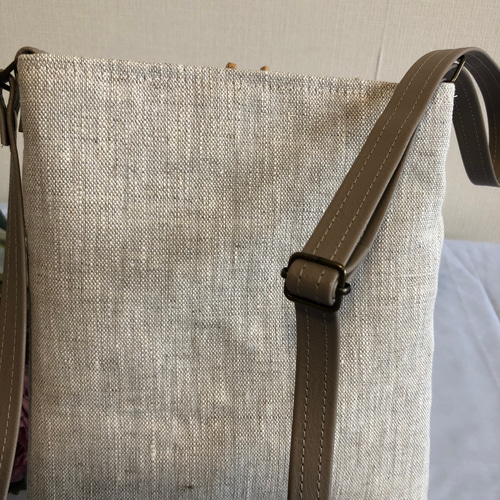 サコッシュ(スマホショルダー)リネン 13 サコッシュ tumugi 通販  