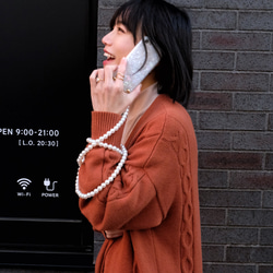 色が選べる★ 手ぶらが叶う スマホショルダー ストラップ付き iphoneケース キラキラシェル 13枚目の画像