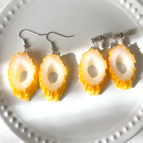 選べる組み合わせ！ ちくわ きゅうり ピアスorイヤリング 食品