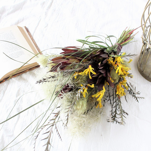 【SALE】さわやかミニリース ポポラスベリー スモークツリー ラッピング無料 SALE】さわやかミニリース ポポラスベリー スモークツリー ラッピング