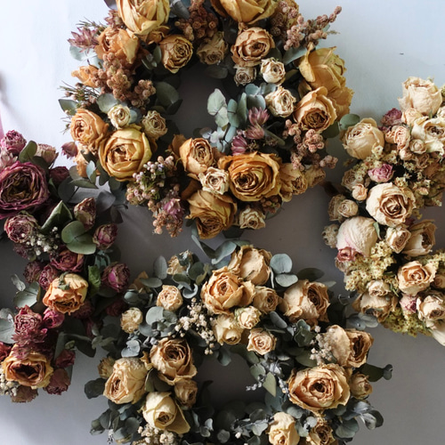 期間限定SALE！30％OFF（7/10まで）NEW ! ドライフラワーリース 2022  