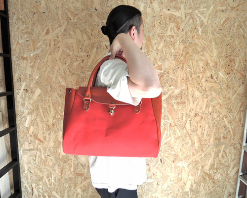 しおりオーダー品 ボストンバッグ A4対応 ボストンバッグ 姫路レザー ネイビー【OR331L】 ボストン