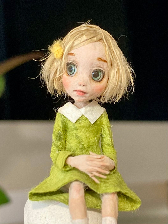【オンライン限定商品】  和紙人形 通販 のこりじる その他置物 思案顔 ミニチュアドール 人形