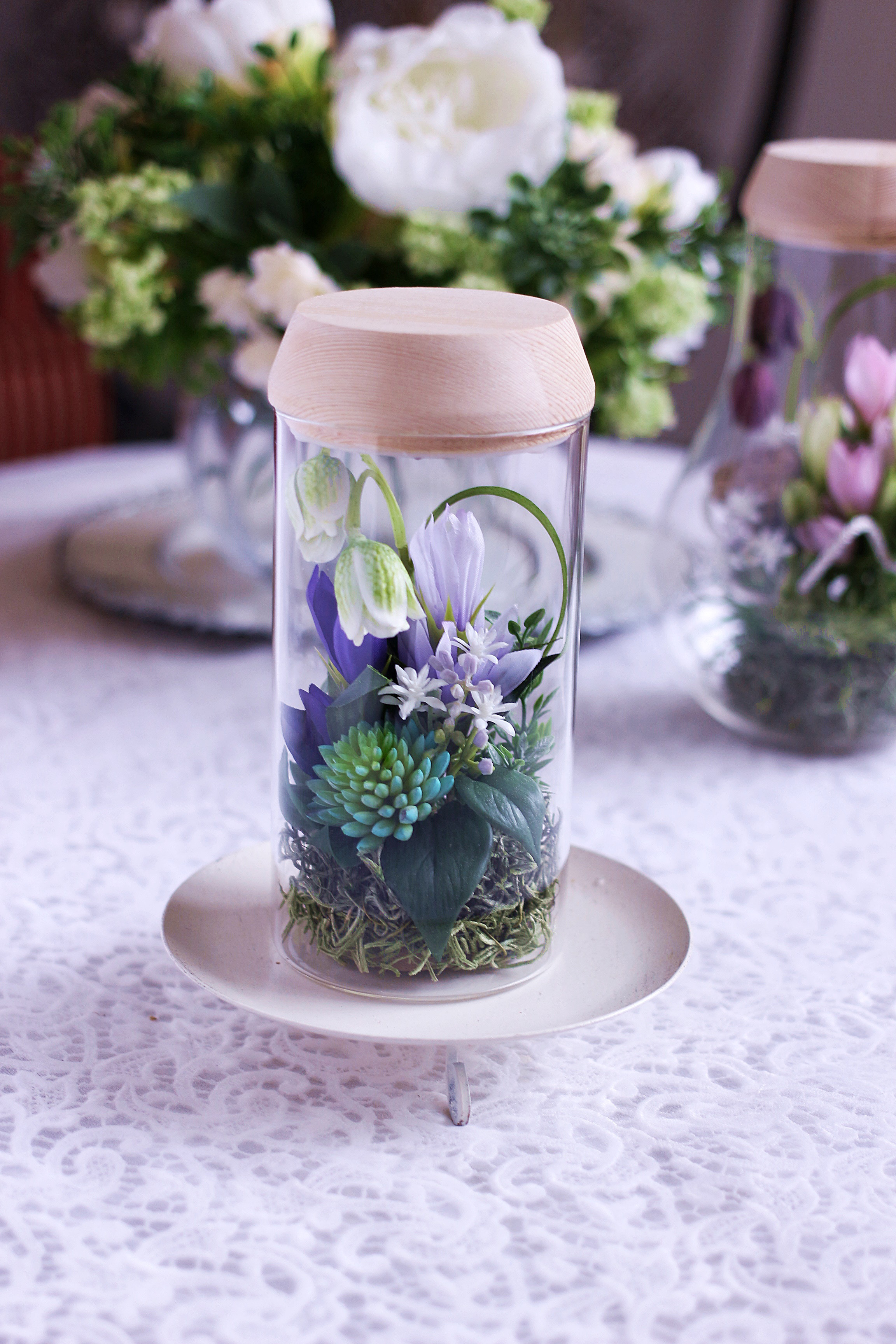 ”灯る仏花Ⓡ”庭シリーズ・りんどうの庭（無料箱付）