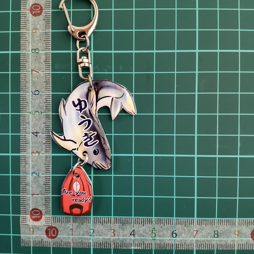 鮎（あゆ）！ 名入れ キーホルダー（ネームキーホルダー） 雑貨