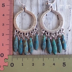 beads earrings - Tourquoise Wash 5枚目の画像